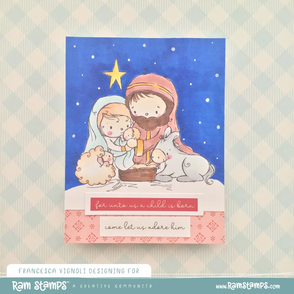 'Nativity' Christmas Digital Stamp