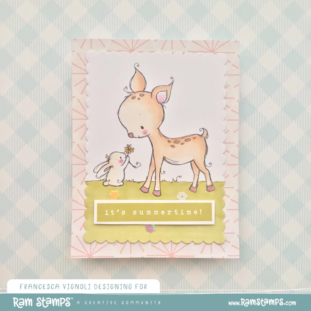 'Deer & Bunny' Digital Stamp