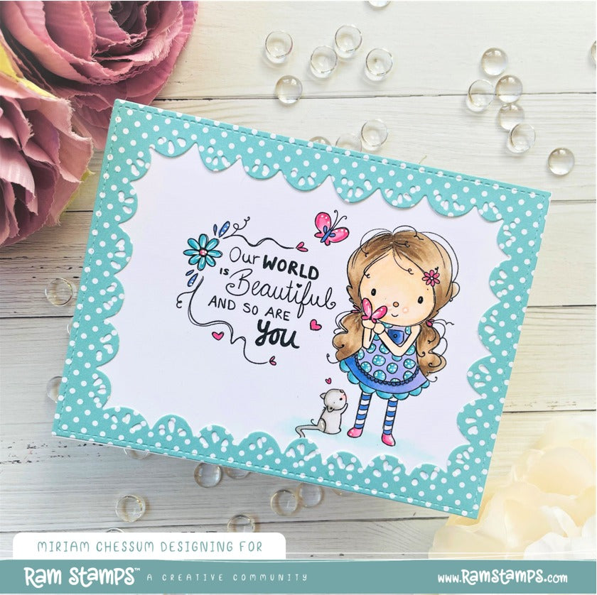 'You Are Beautiful' Digital Stamp