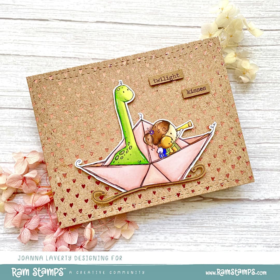 'Paper Boat - Girl' Digital Stamp