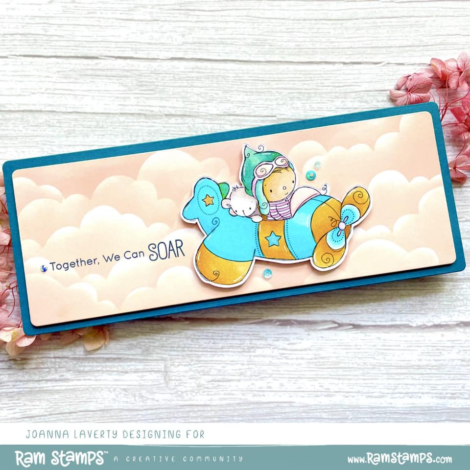 'Little Pilot' Digital Stamp