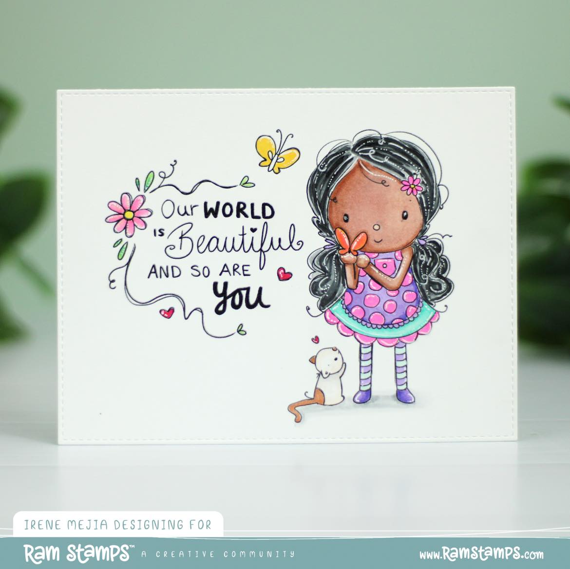 'You Are Beautiful' Digital Stamp