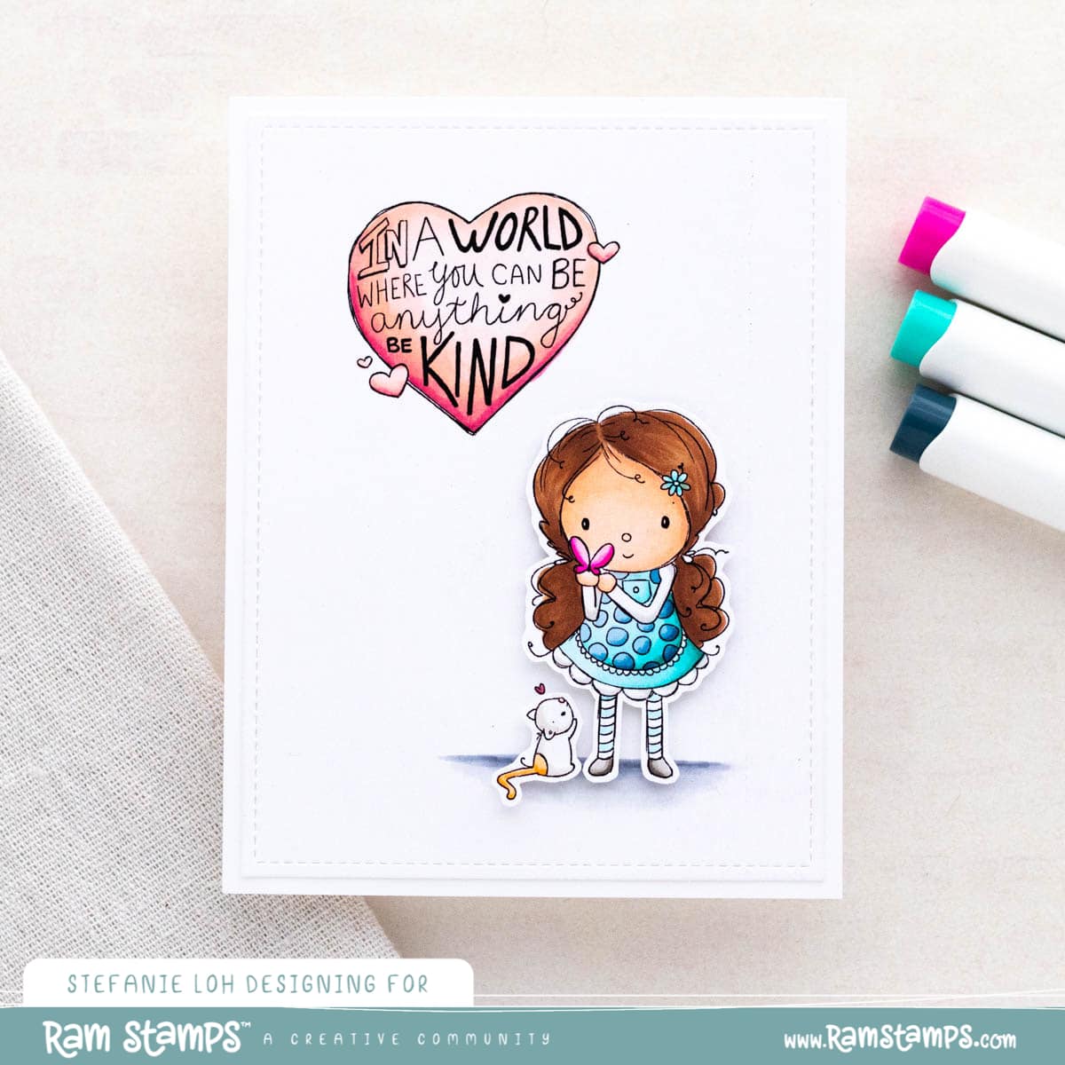 'You Are Beautiful' Digital Stamp