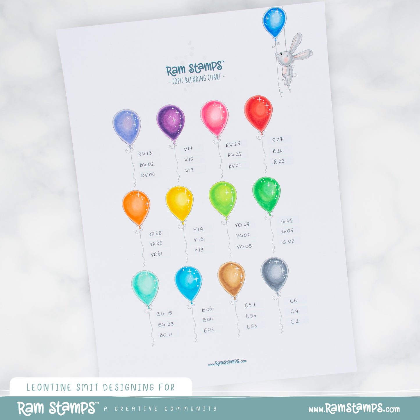 FREE Colour Blending Chart