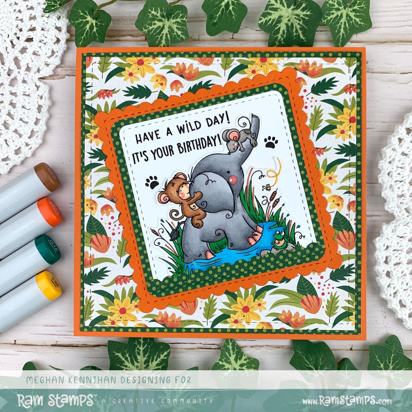 'Safari Friends: Wild & Wonderful' Digital Stamp