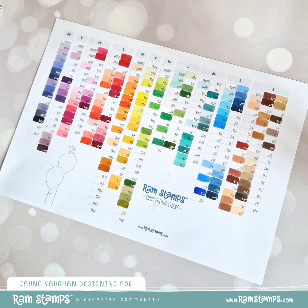 FREE Copic Colour Chart