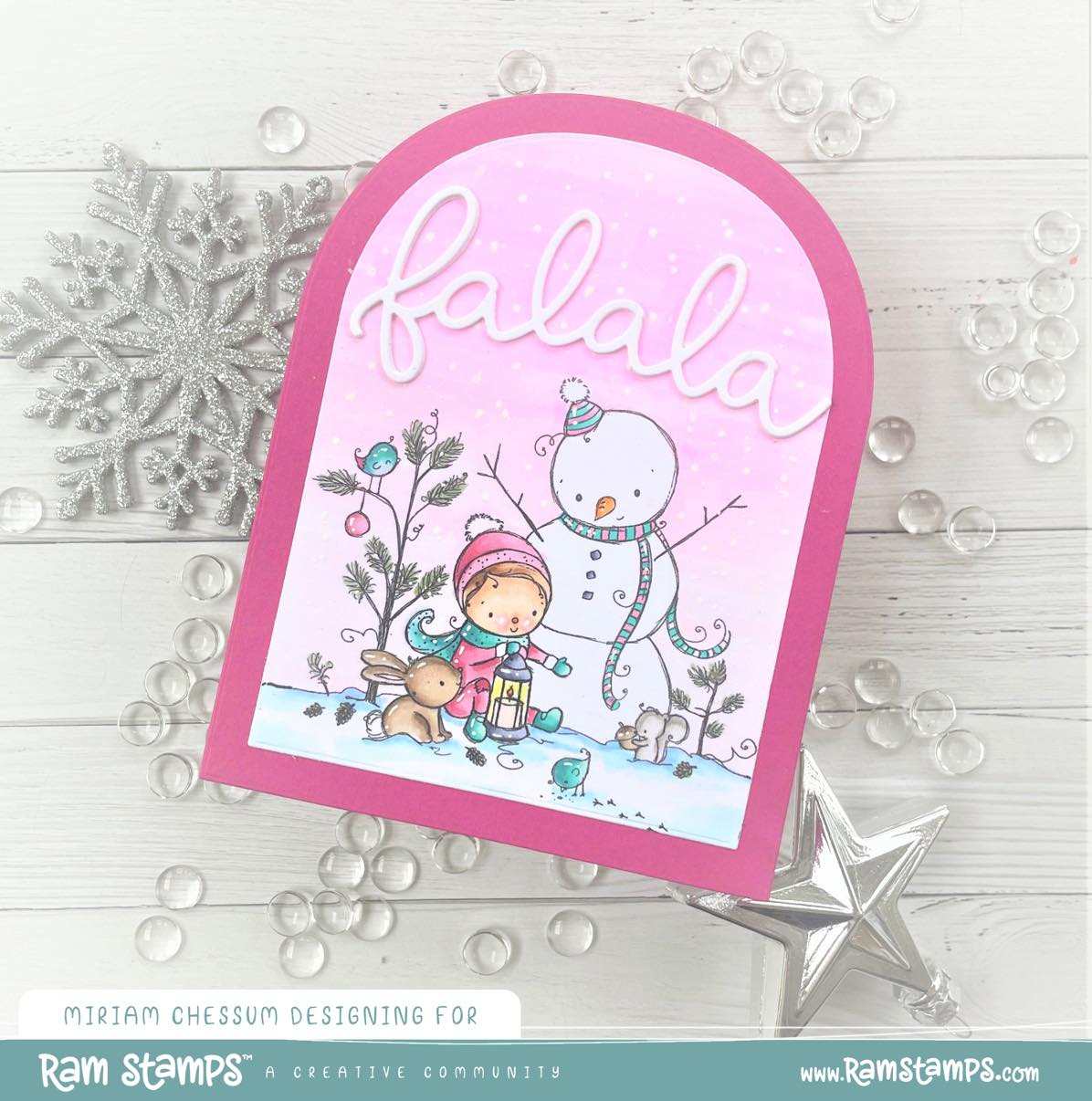 'Woodland Snowman' Digital Stamp