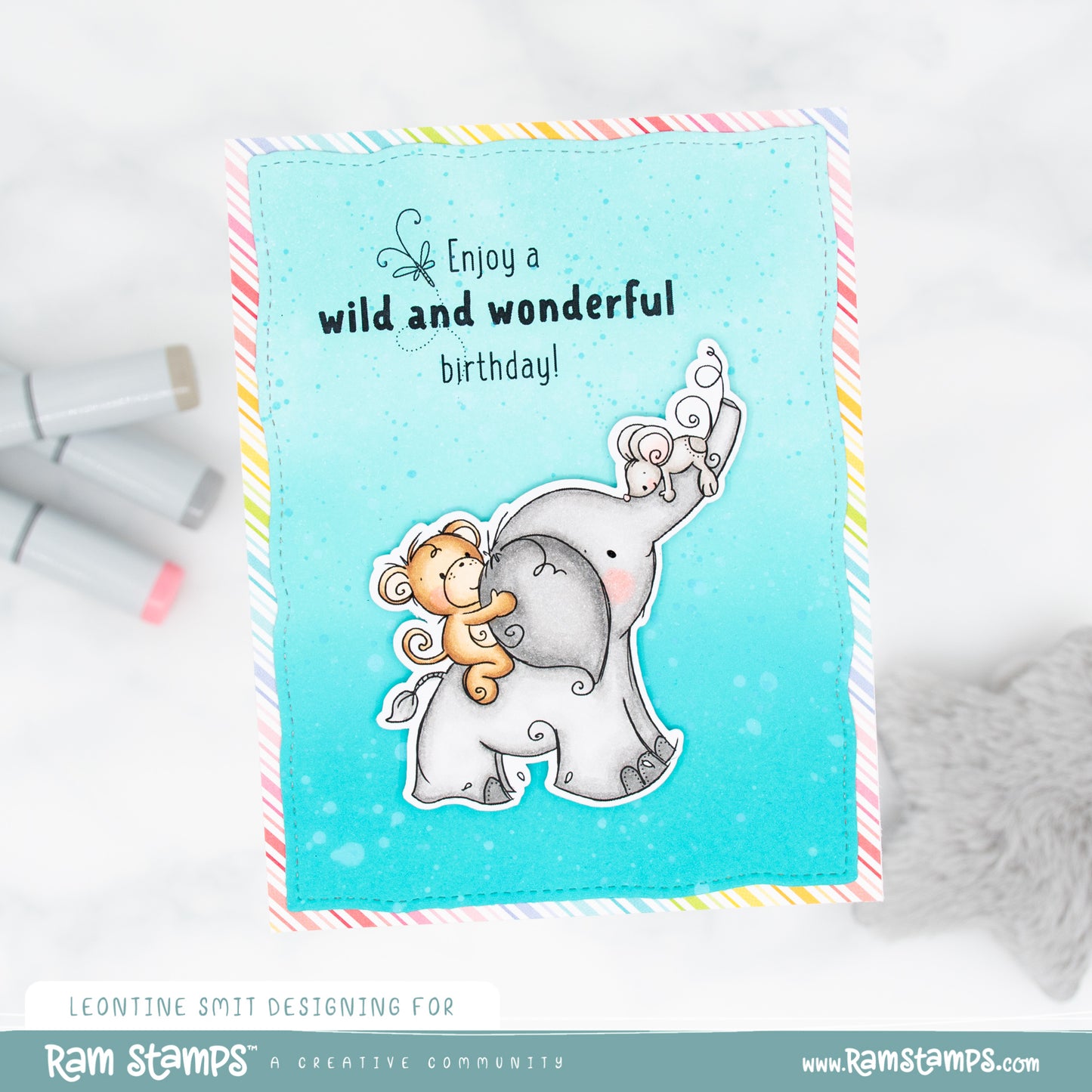 'Safari Friends: Wild & Wonderful' Digital Stamp