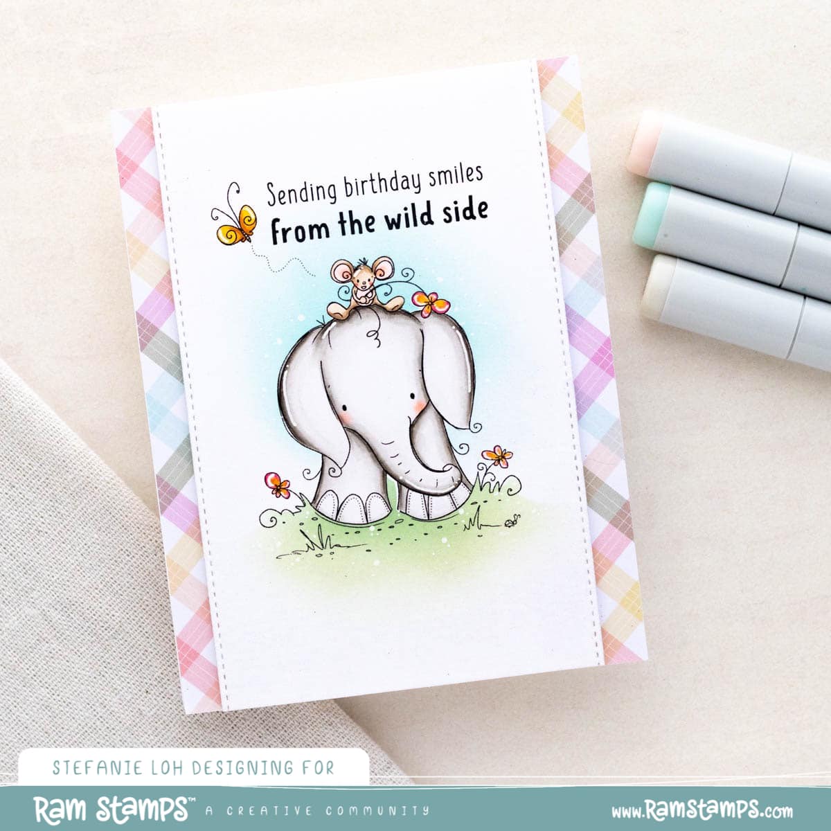 'Safari Friends' Digital Stamp Set
