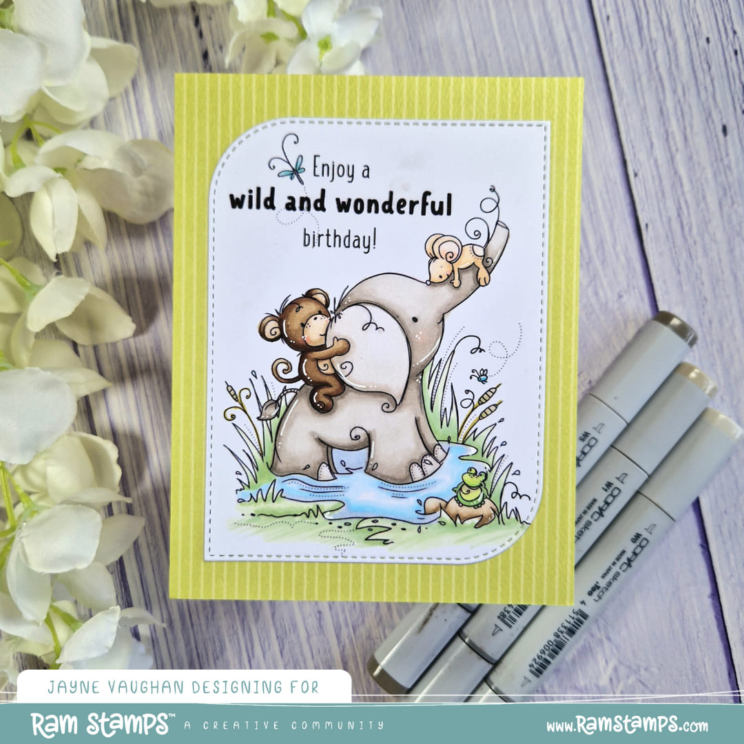 'Safari Friends: Wild & Wonderful' Digital Stamp