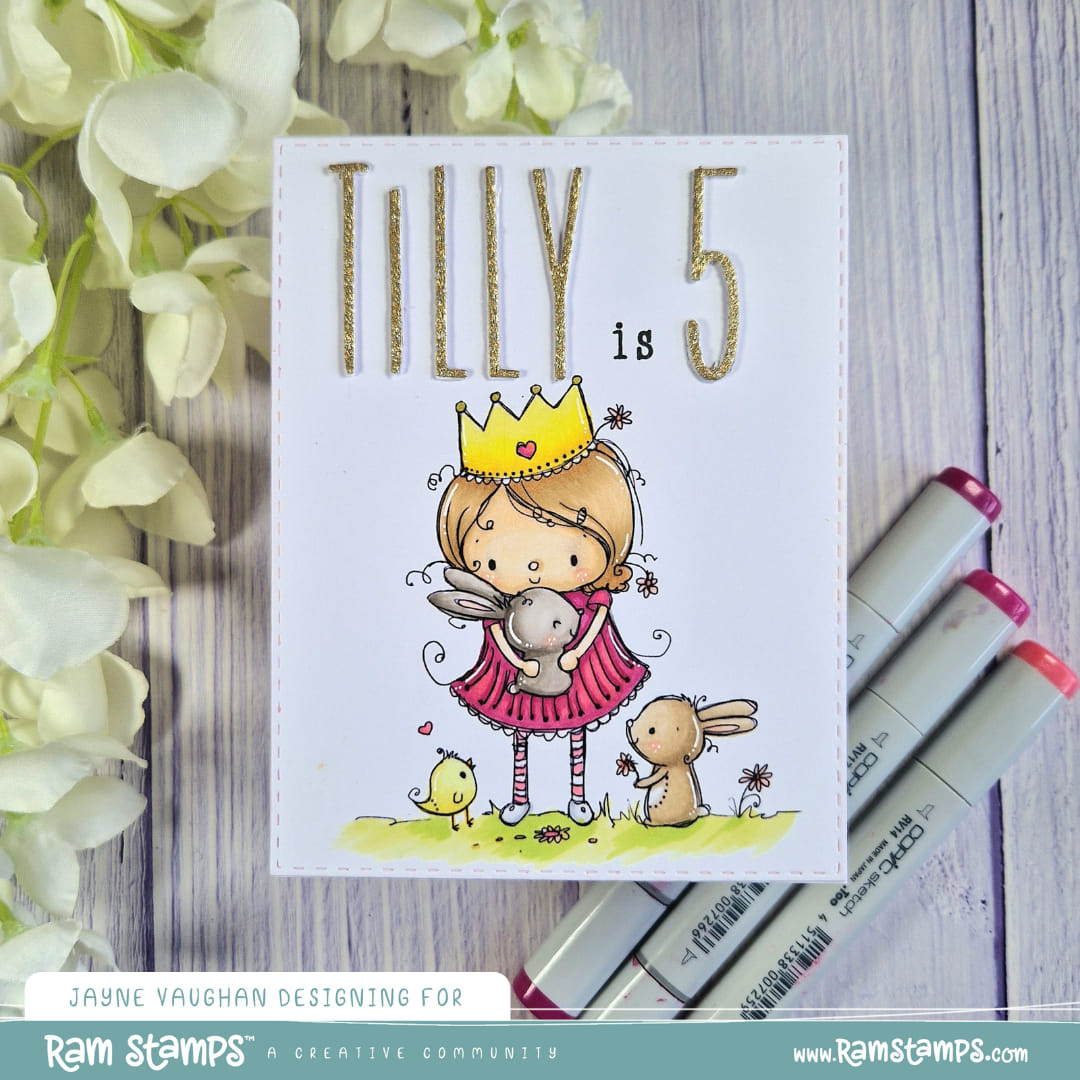'Bunny Princess' Digital Stamp