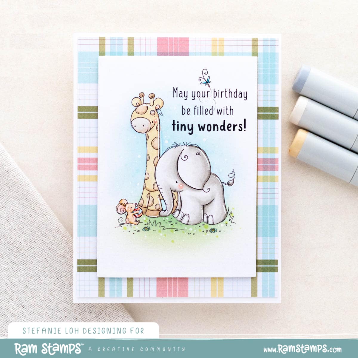 'Safari Friends: Tiny Wonders' Digital Stamp