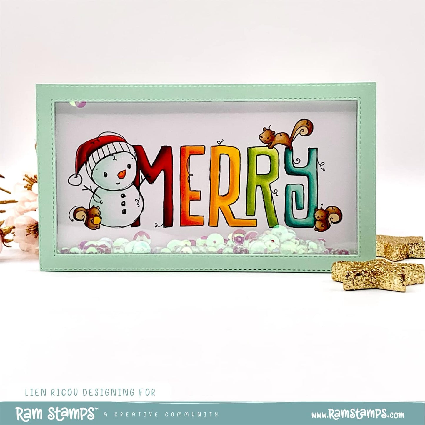 'Christmas Merry' Digital Stamp
