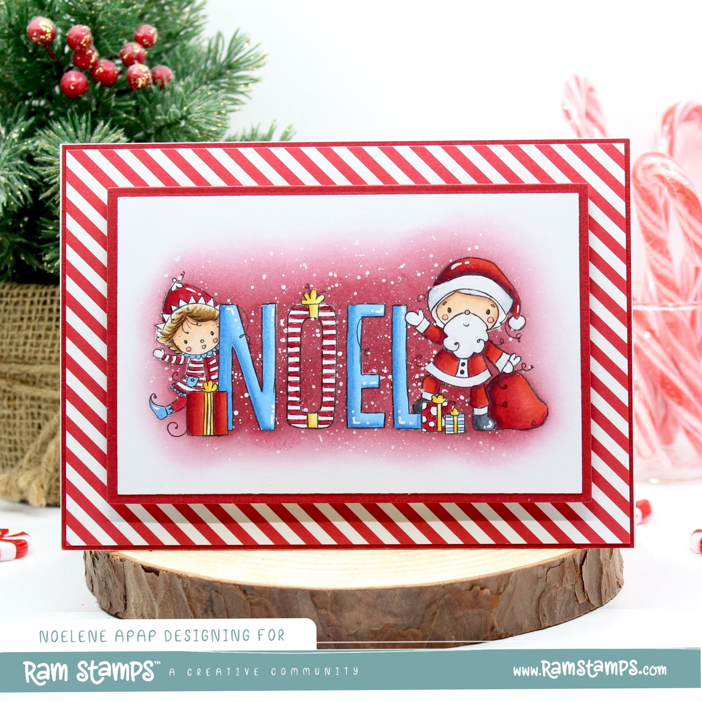 'Christmas Noel' Digital Stamp