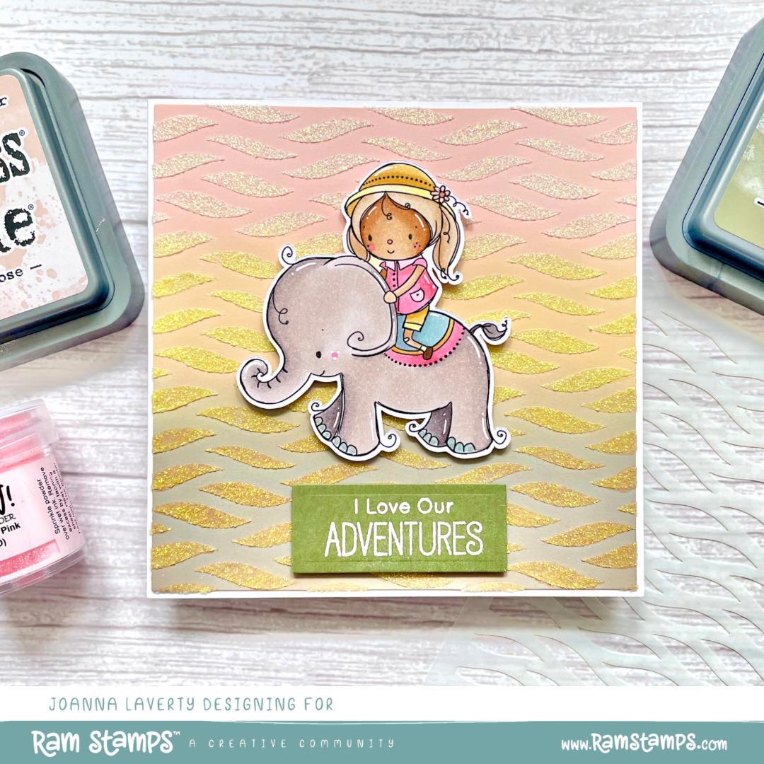 'Elephant Adventure' Digital Stamp
