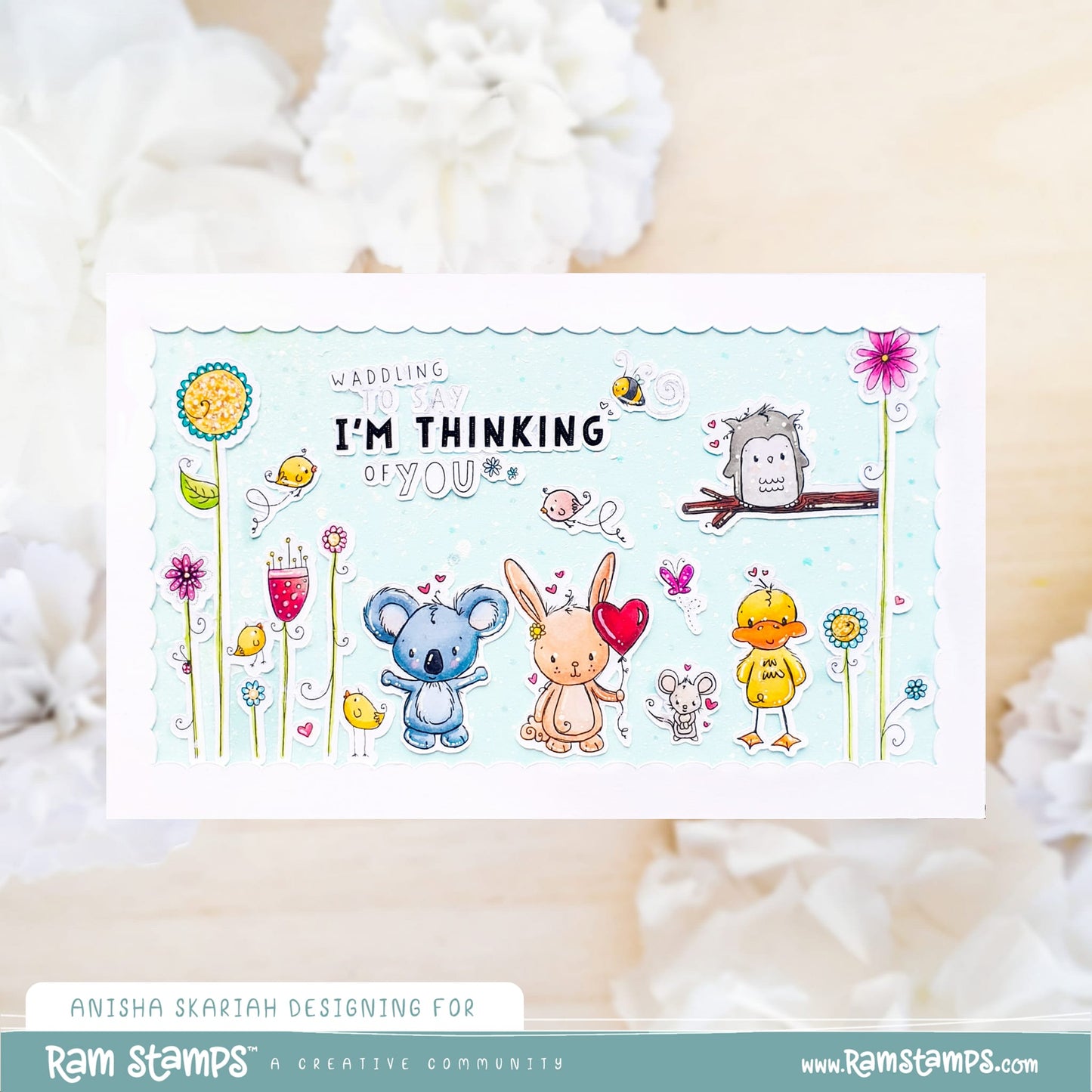 'Ducky Thoughts' Mini Scene Creator digital Stamp