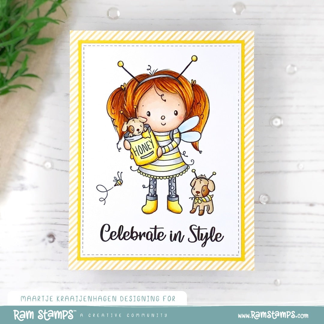 'Bee Yourself' Digital Stamp