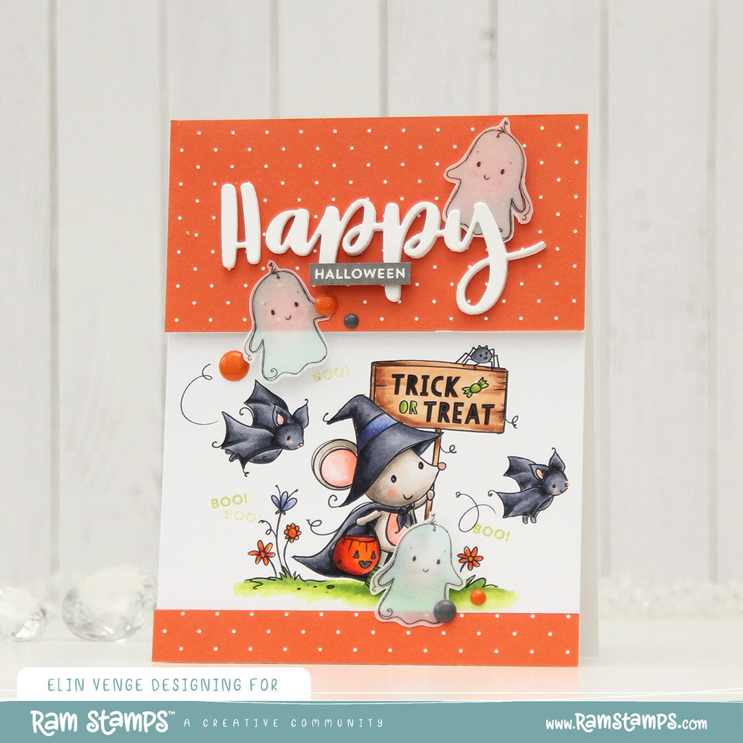 'Happy Halloween' Digital Stamp Set