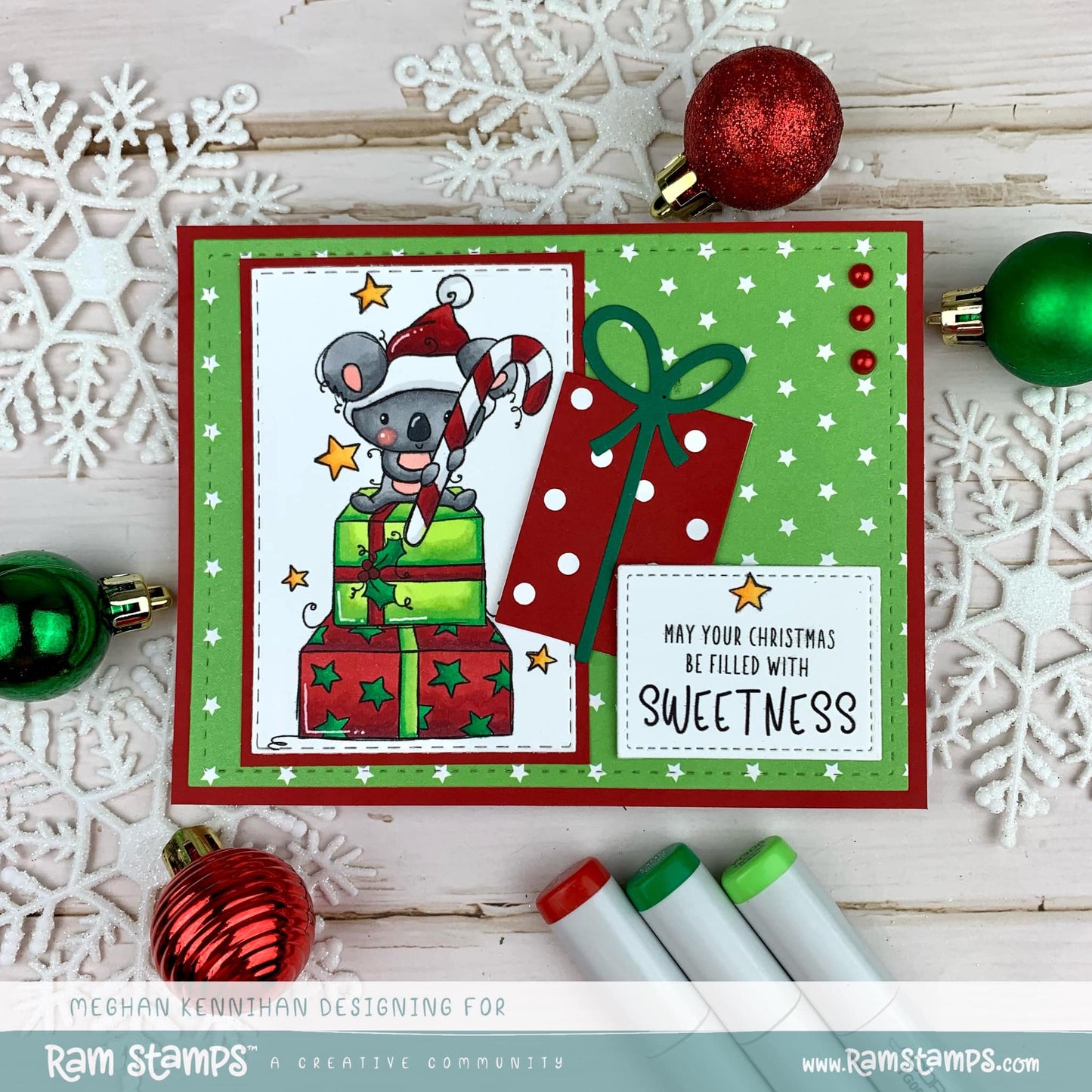 'Sweet Koala Christmas' Digital Stamp