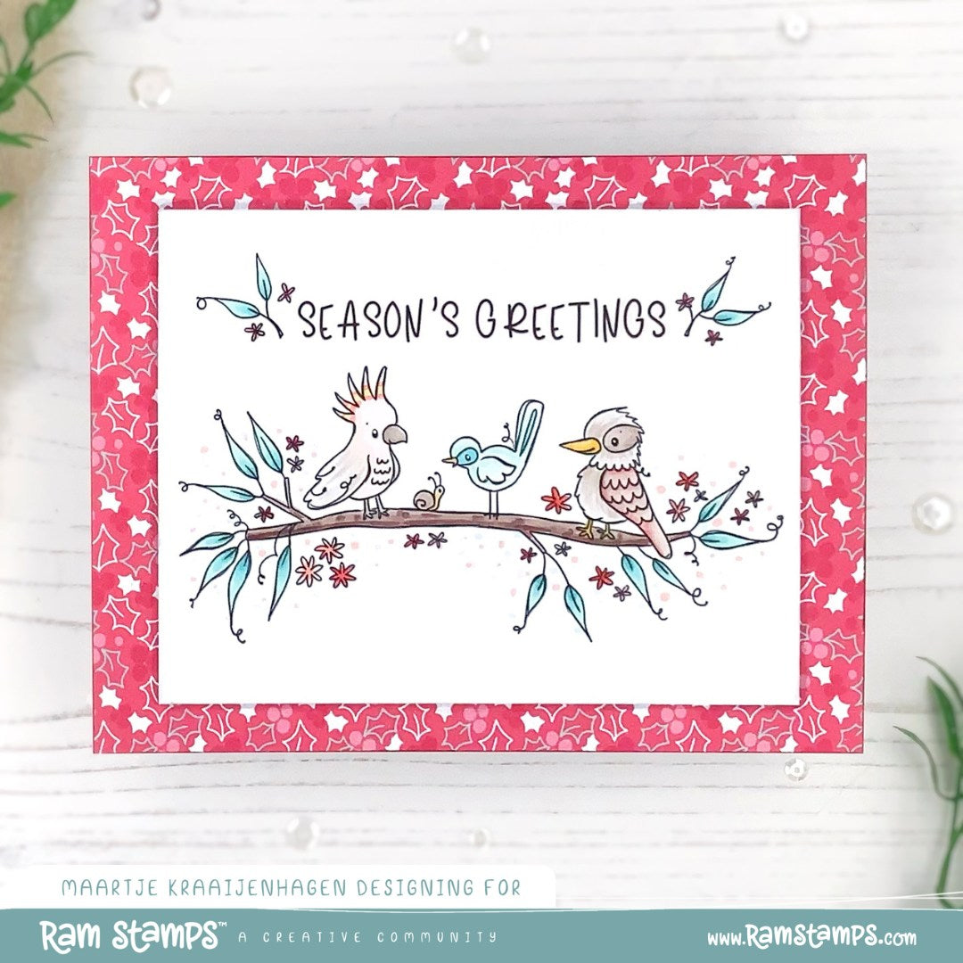 'Aussie Christmas' Digital Stamp & Paper Set