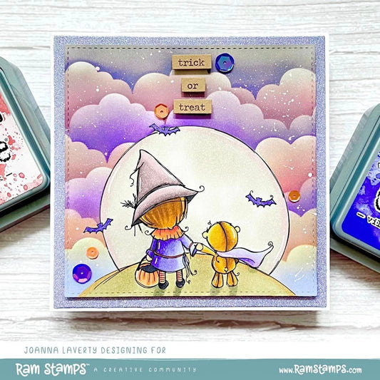 'Halloween Moon' Digital Stamp
