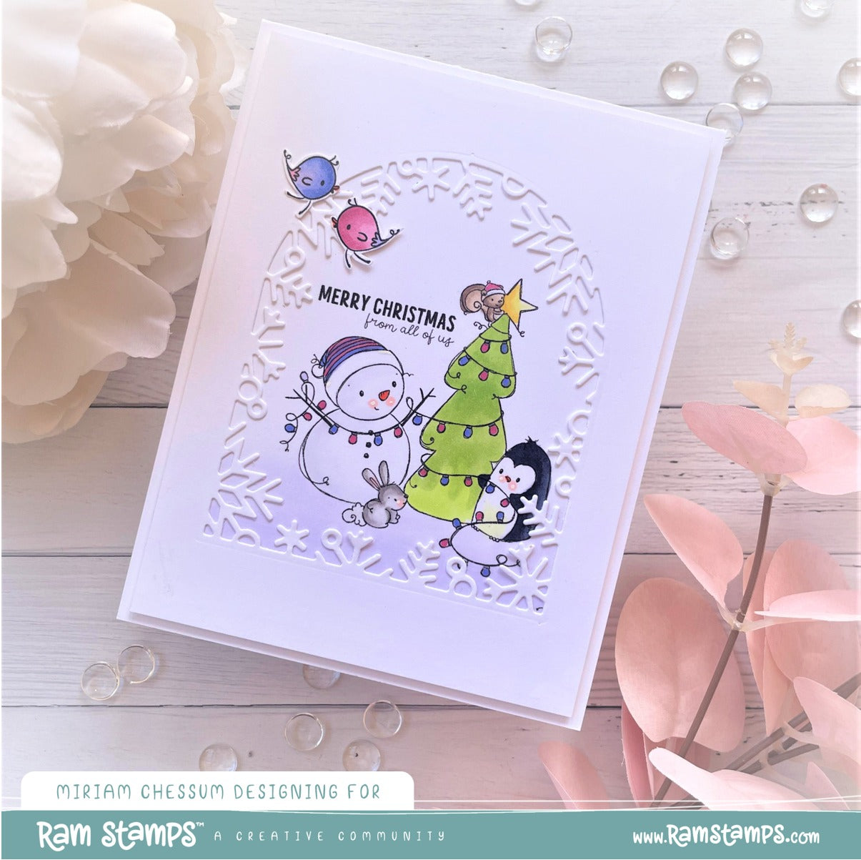 'Penguin & Snowman: From All of Us' Digital Stamp