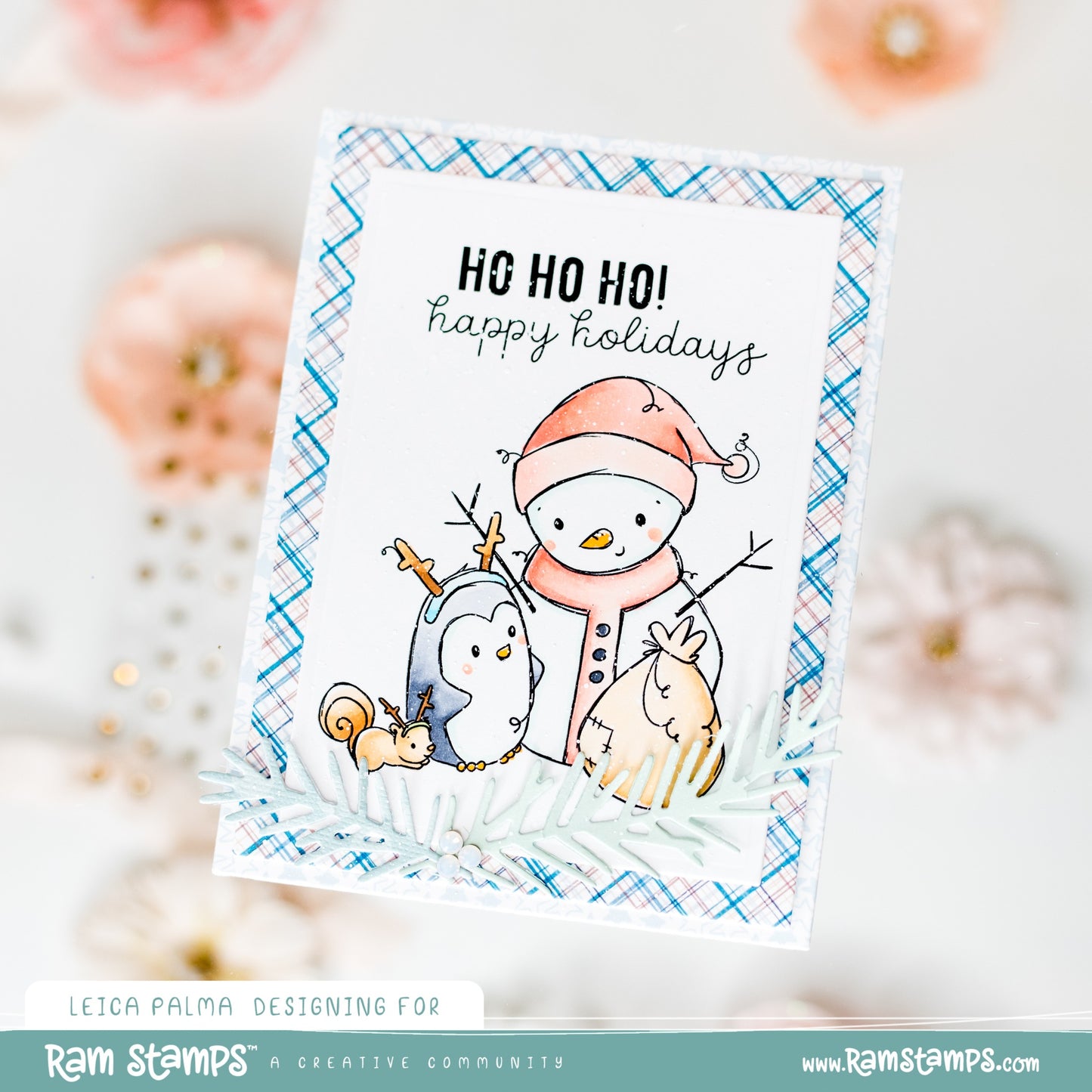 'Penguin & Snowman: Snowy Christmas' Digital Stamp Set