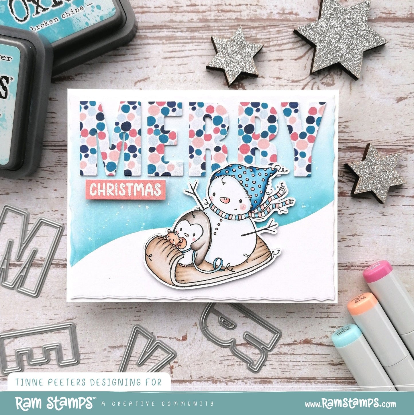 'Snowy Christmas' Digital Stamp & Paper Set