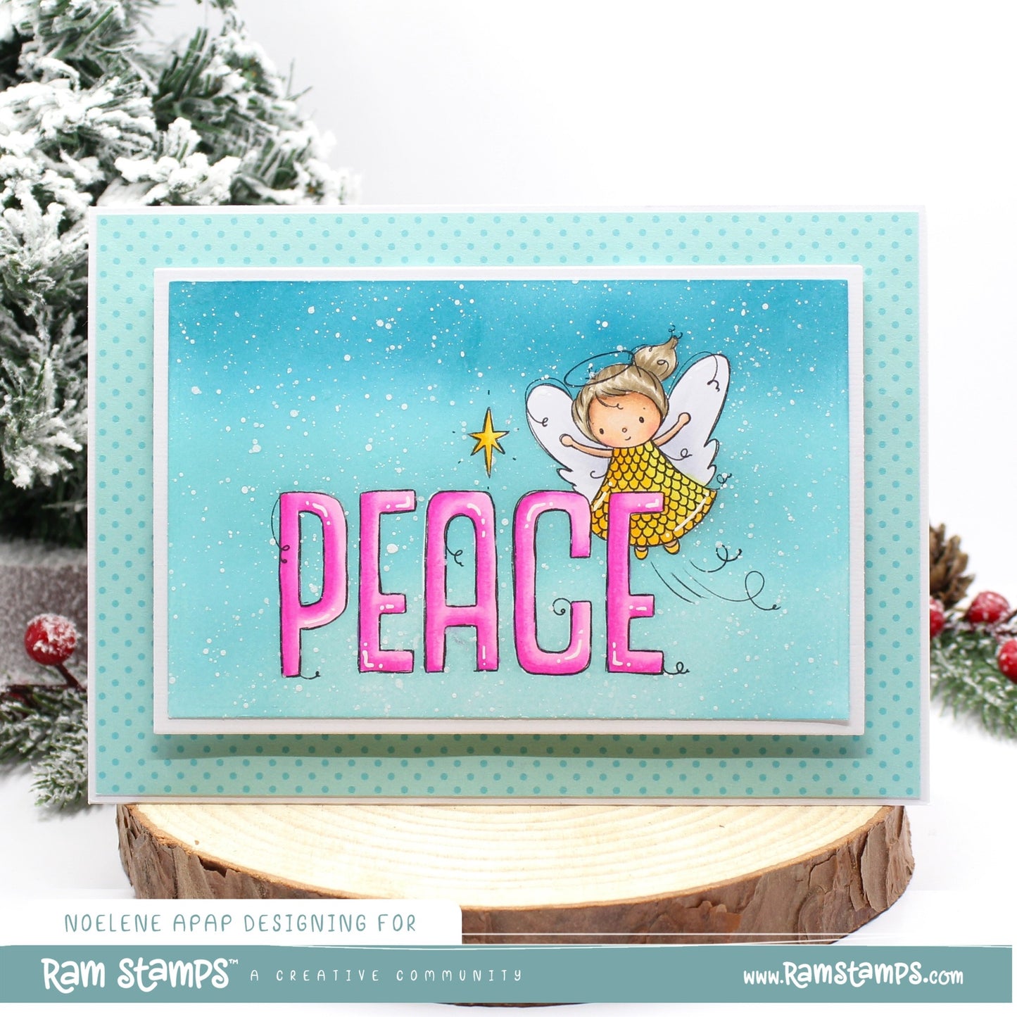 'Christmas Peace' Digital Stamp