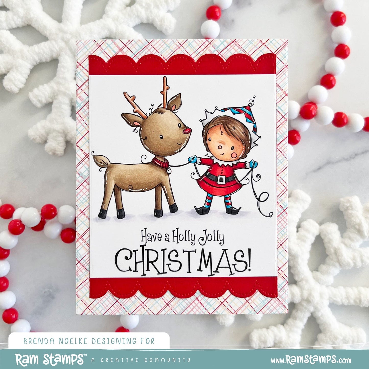 'Holly Jolly Christmas' Digital Stamp & Paper Set