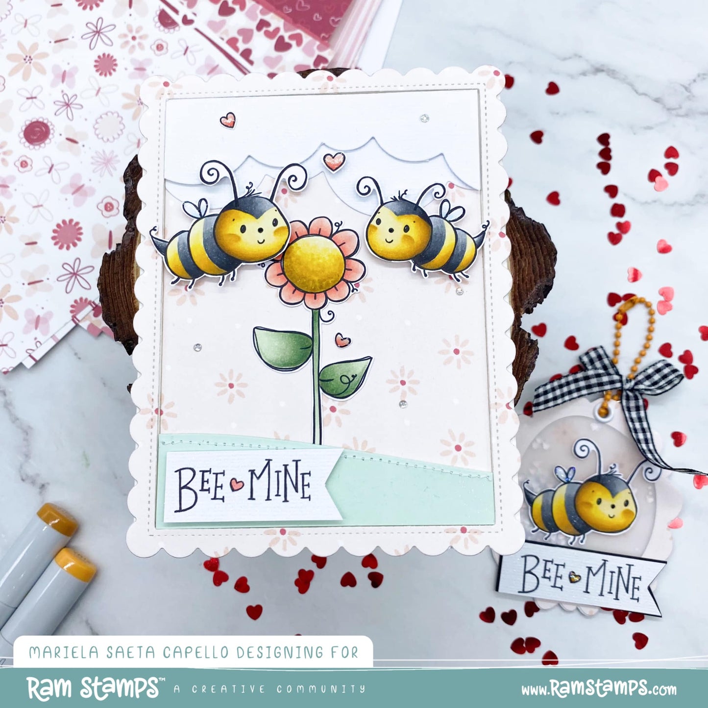 'Bee Mine' Digital Stamp