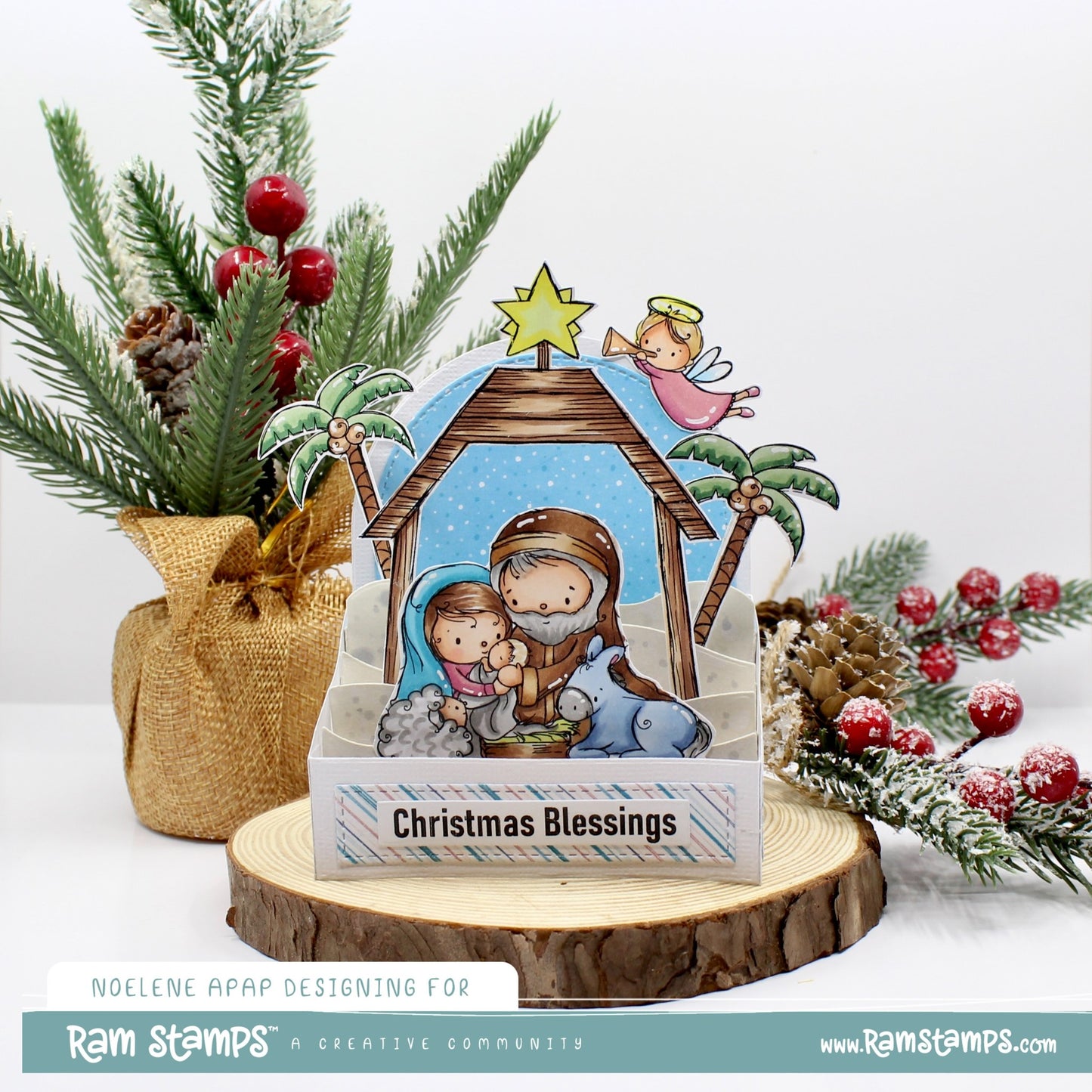 'Nativity' Christmas Digital Stamp