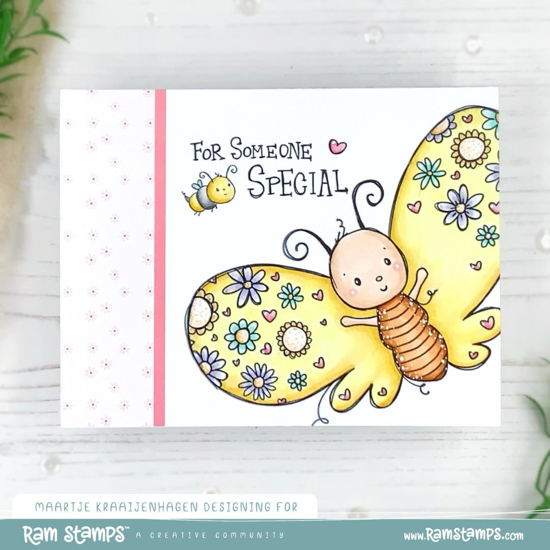 'Butterfly Kisses' Digital Stamp