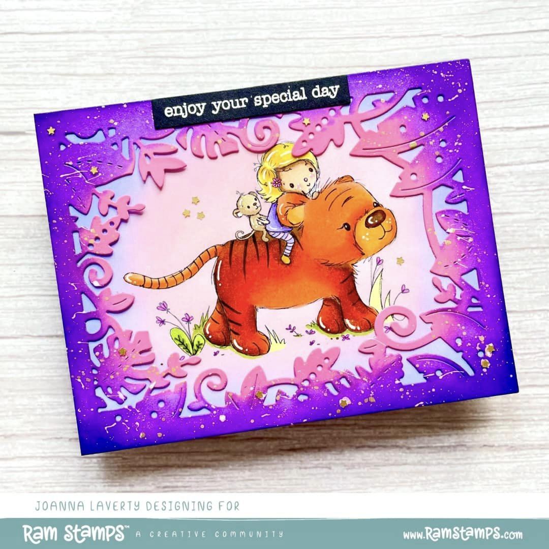 'Tiger Girl' Digital Stamp