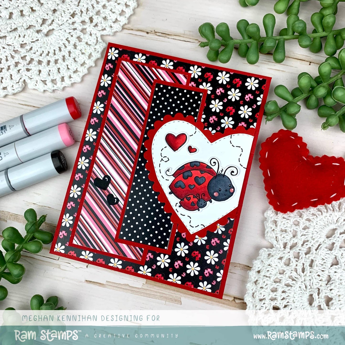 'Love Bugs' Digital Stamp