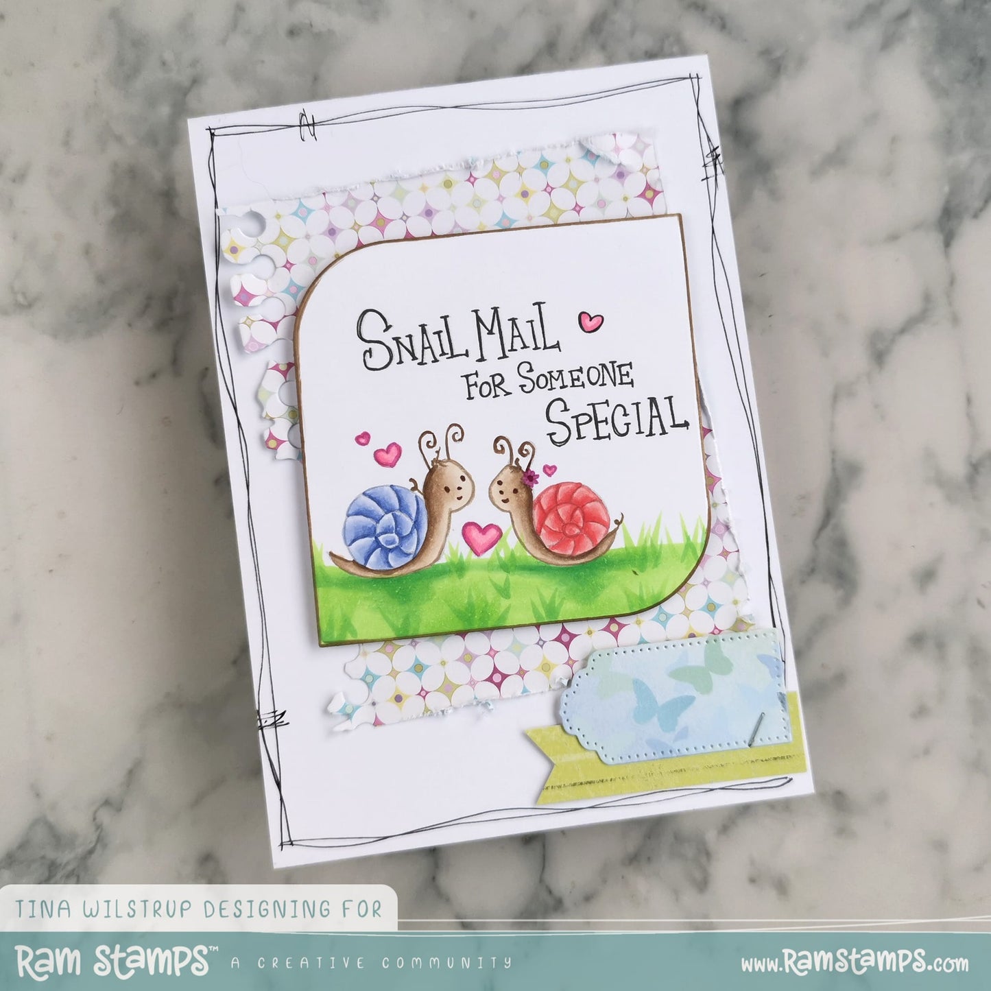 'Snail Mail' Digital Stamp