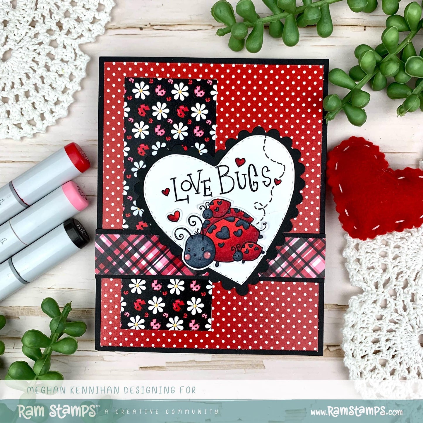 'Love Bugs' Digital Stamp