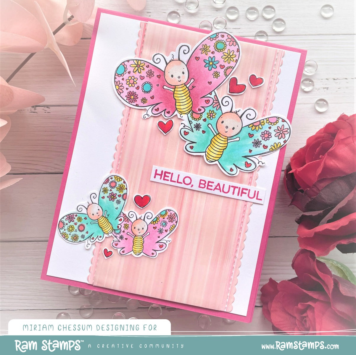 'Butterfly Kisses' Digital Stamp