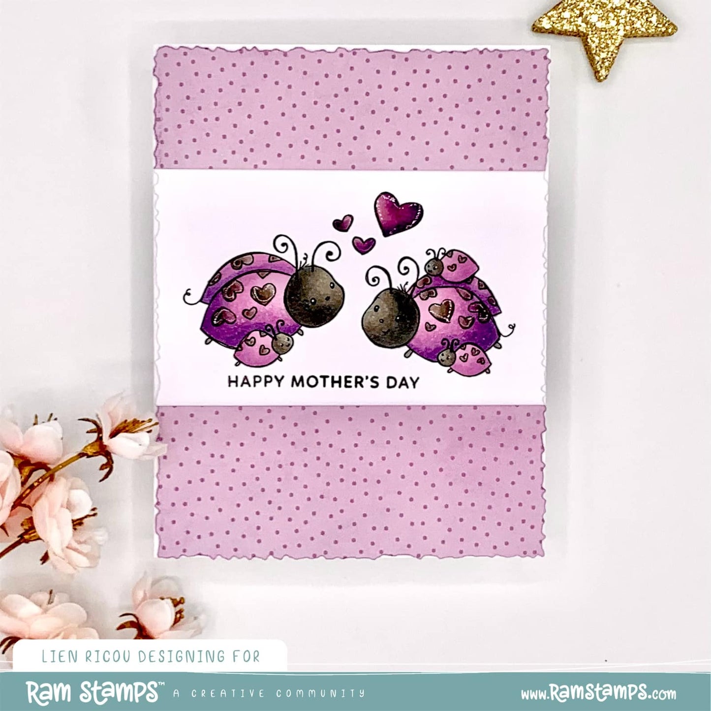 'Love Bugs' Digital Stamp