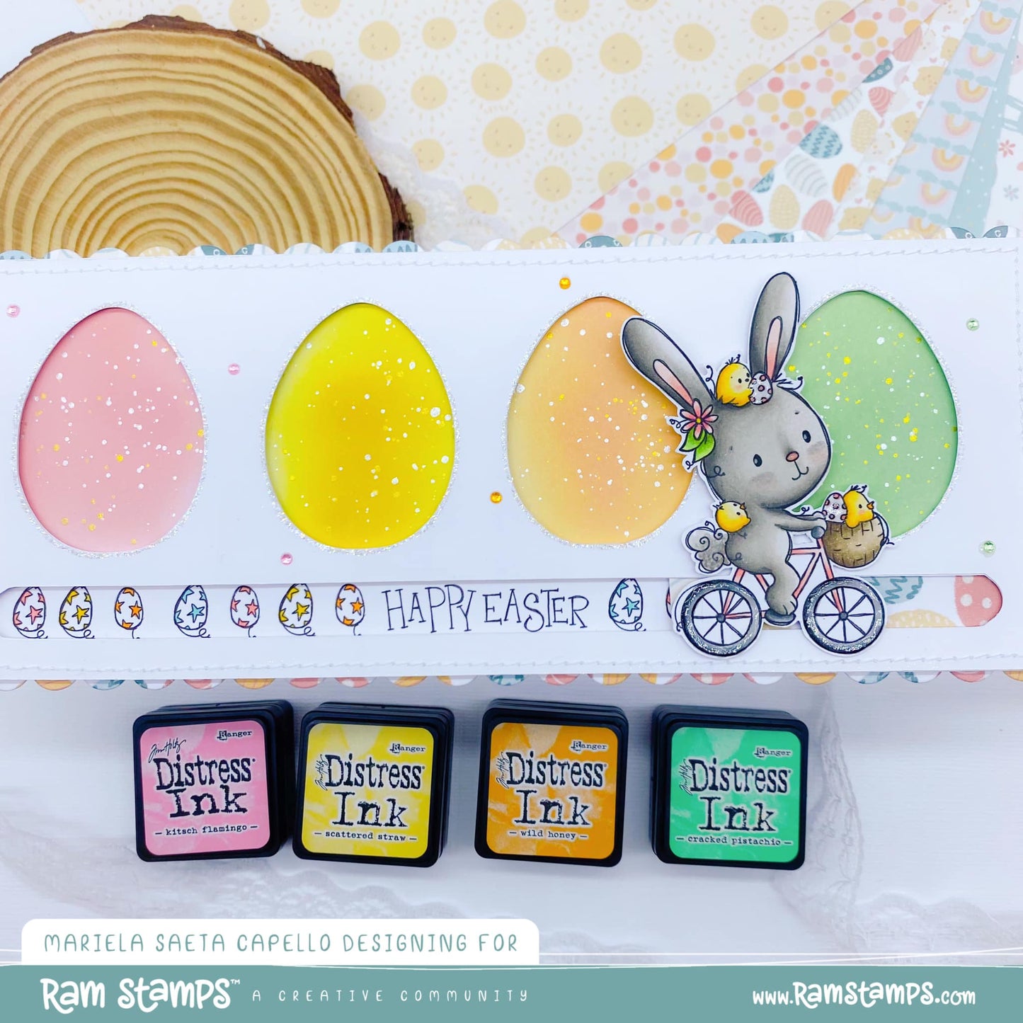 'Bunny's Bike' Digital Stamp