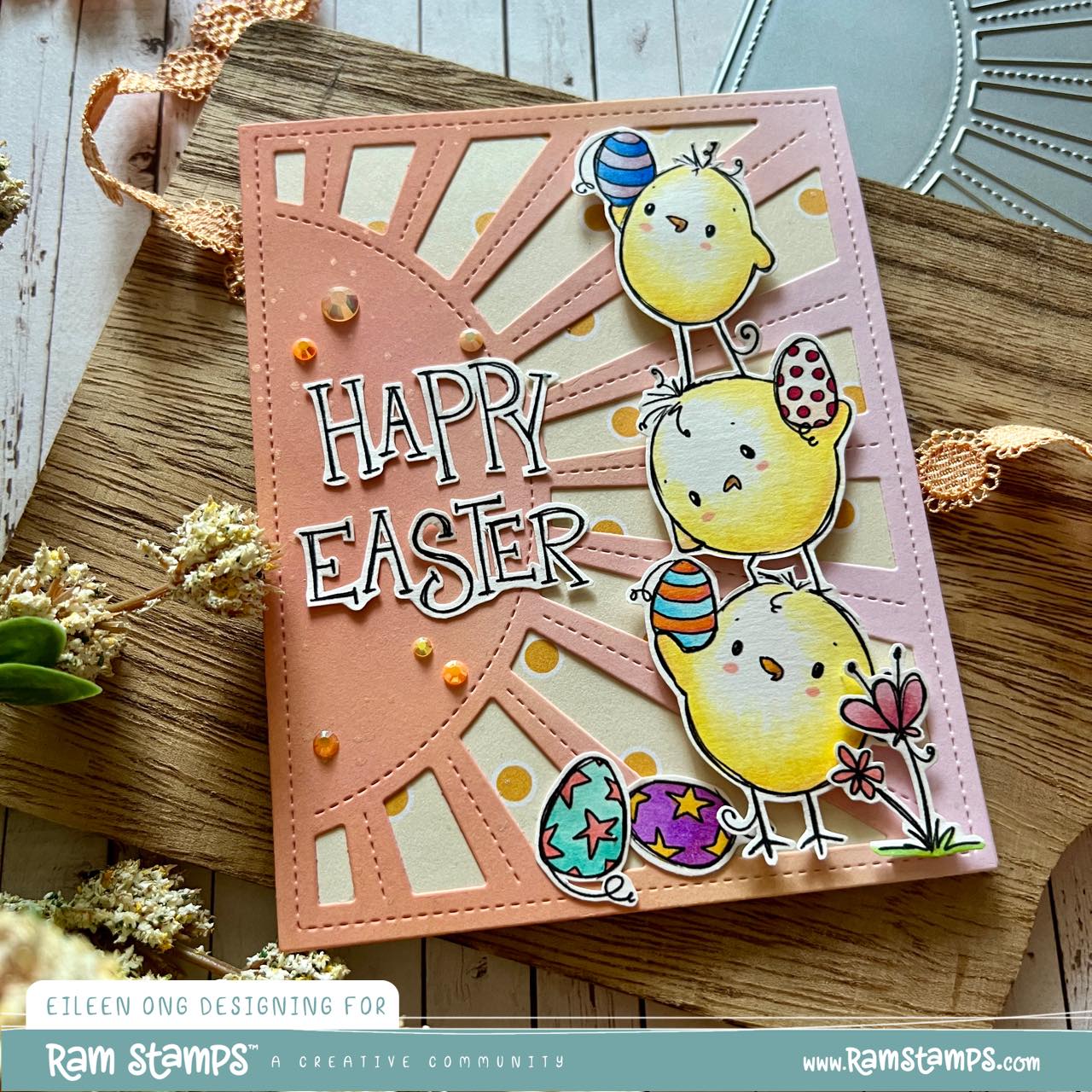 'Stacked Chicks' Digital Stamp