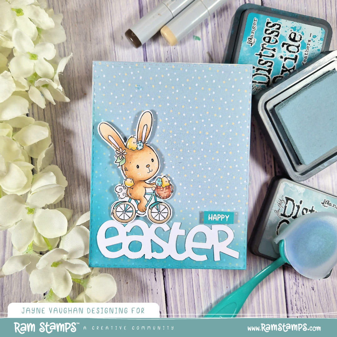 'Bunny's Bike' Digital Stamp