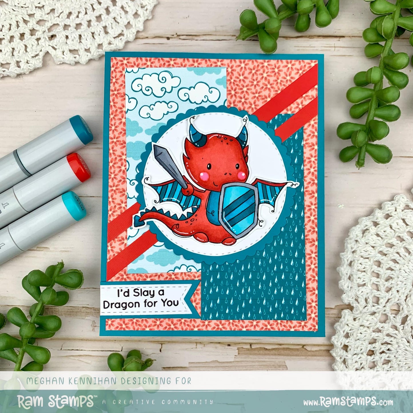'Year of the Dragon - Metal' Digital Stamp