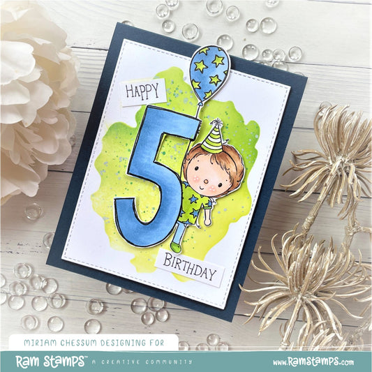'Happy Birthday Creator - Numbers' Digital Stamp