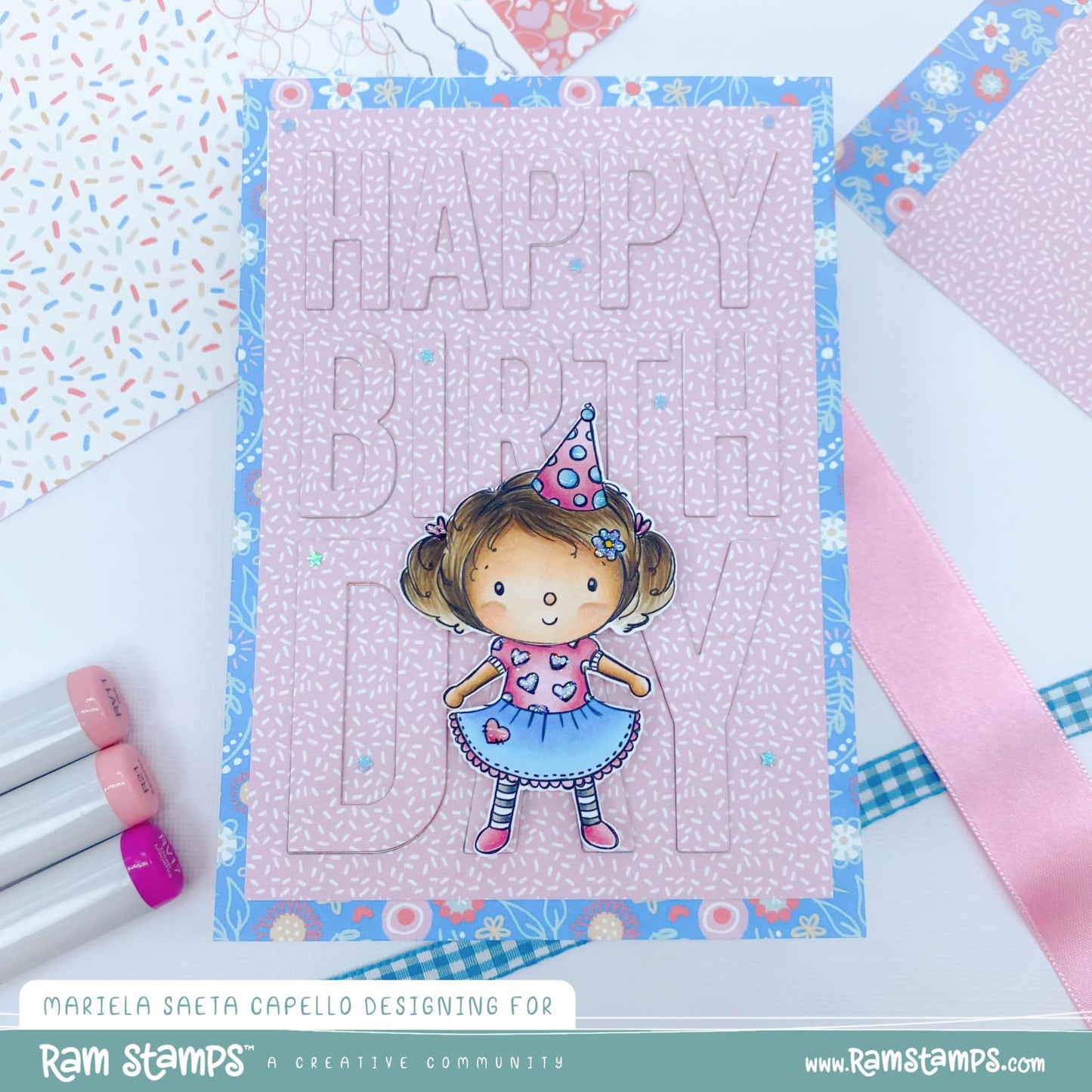 'Happy Birthday' Digital Pattern Paper Pack