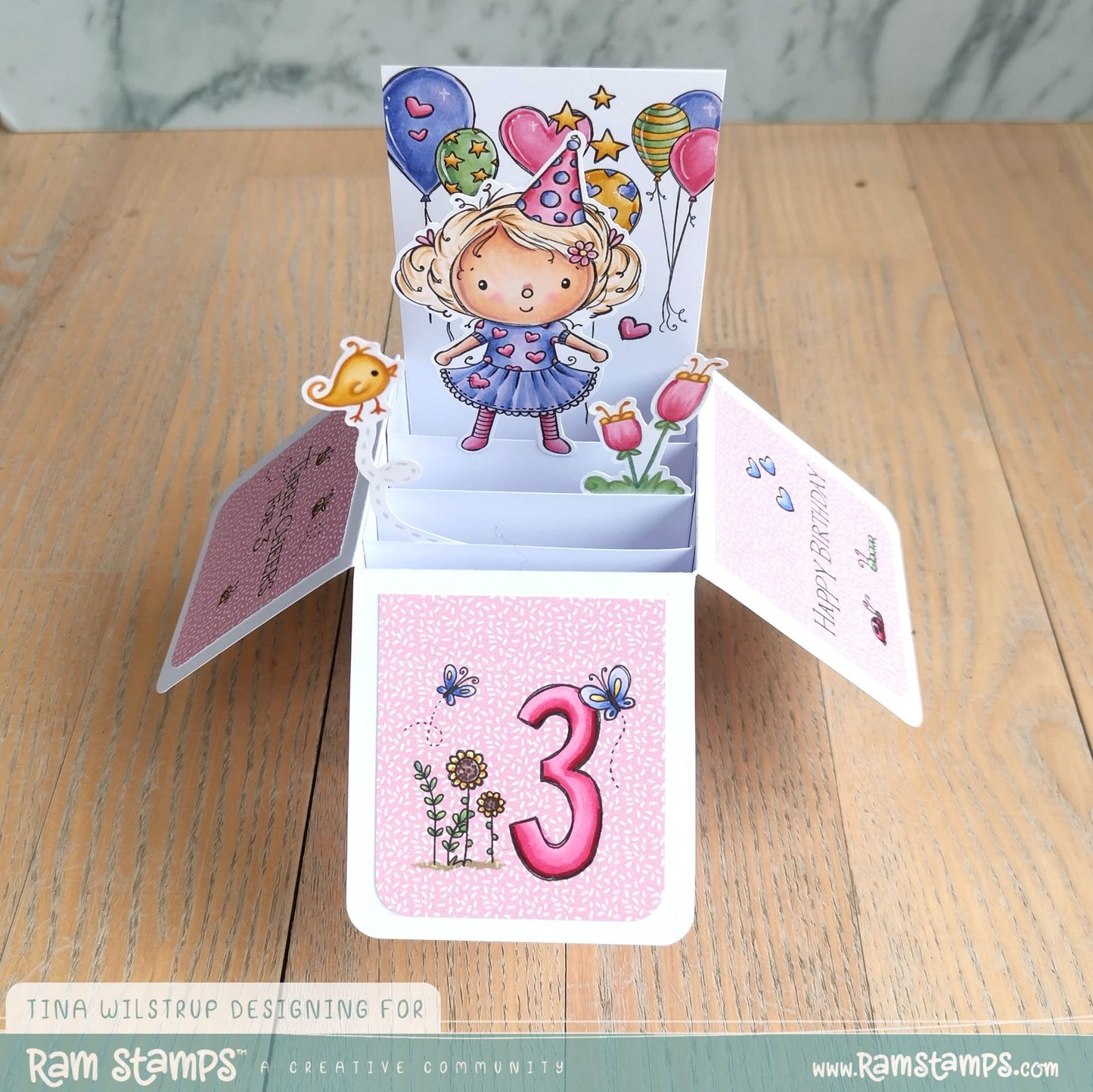 'Happy Birthday Creator - Balloons' Digital Stamp