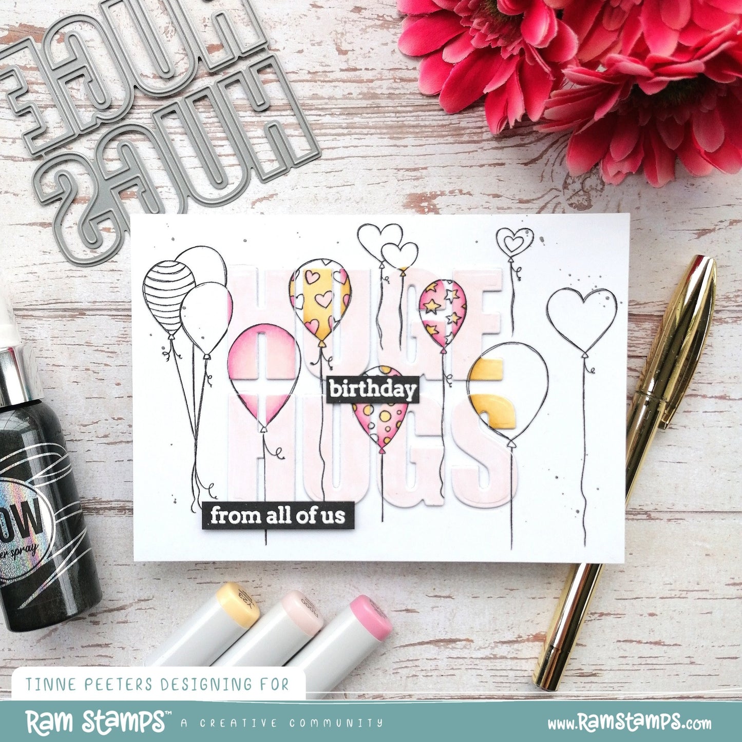 'Happy Birthday Creator - Balloons' Digital Stamp