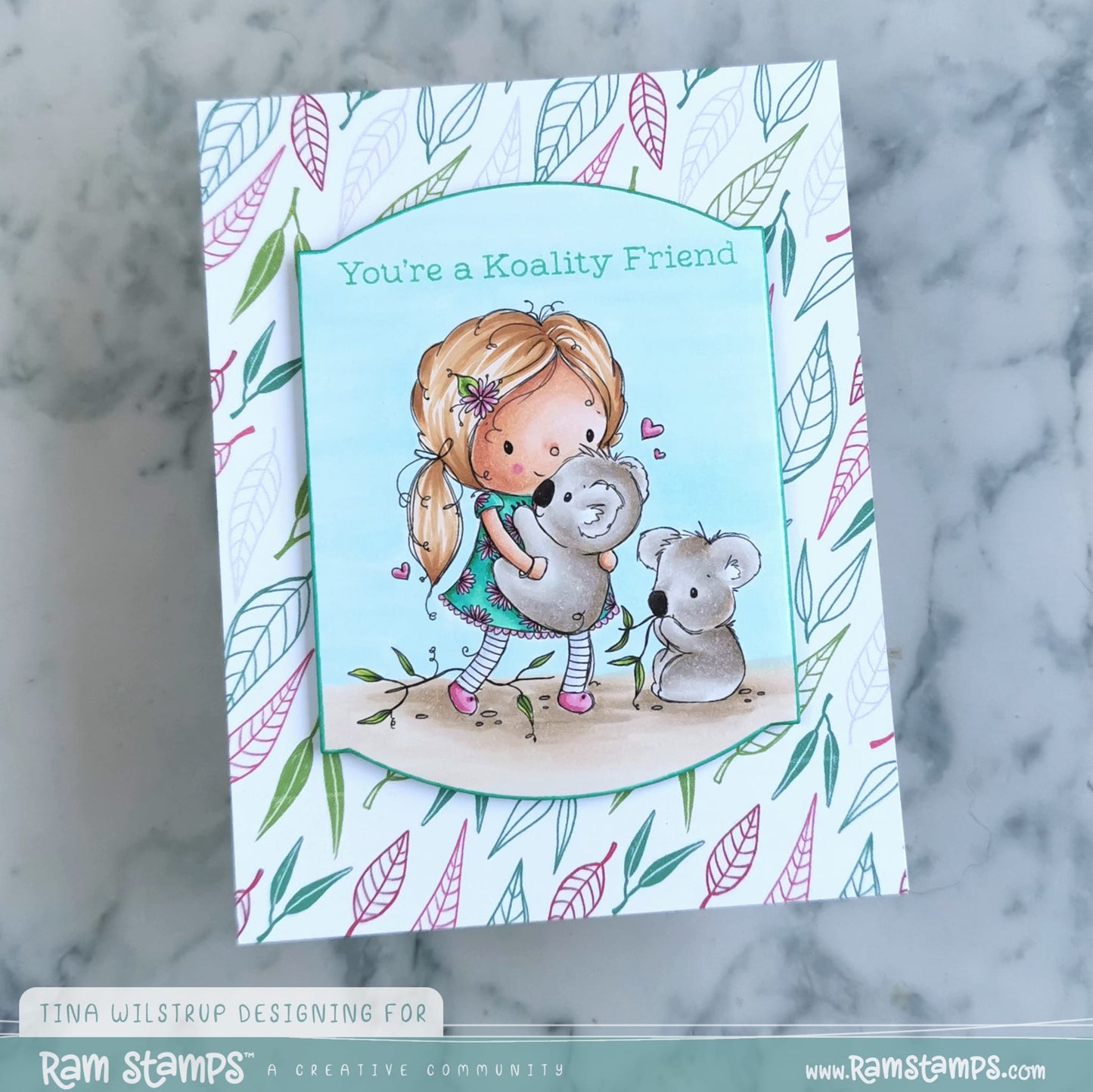 'Koala Girl' Digital Stamp