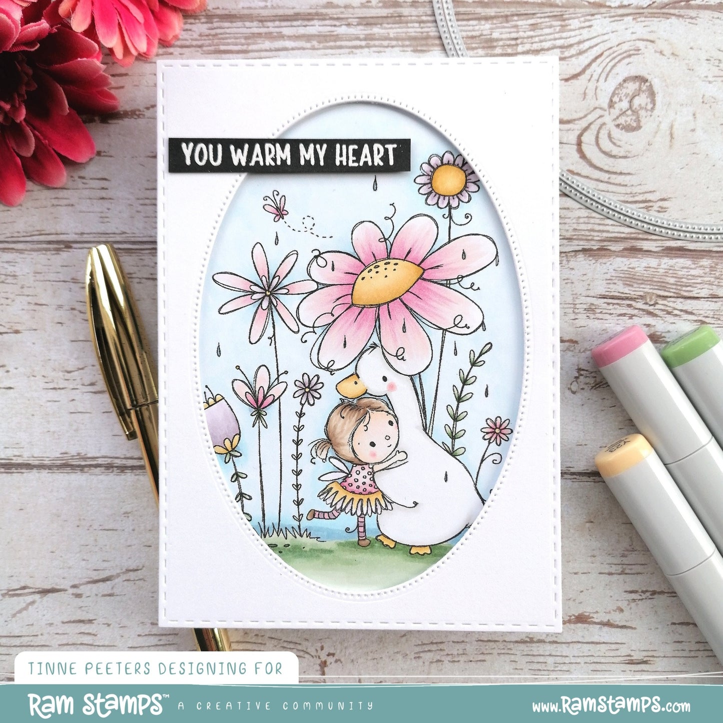 'Summer Rain' Digital Stamp