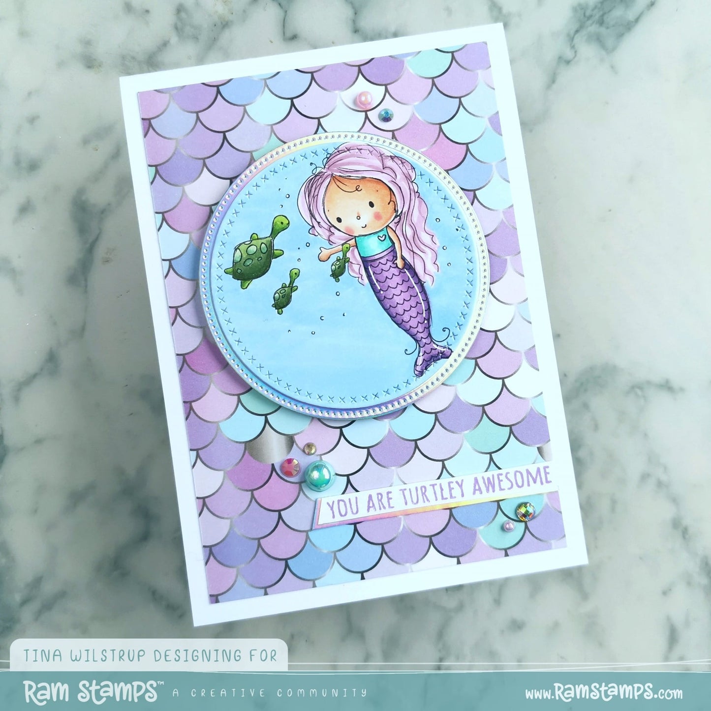 'Mermaid' Digital Stamp